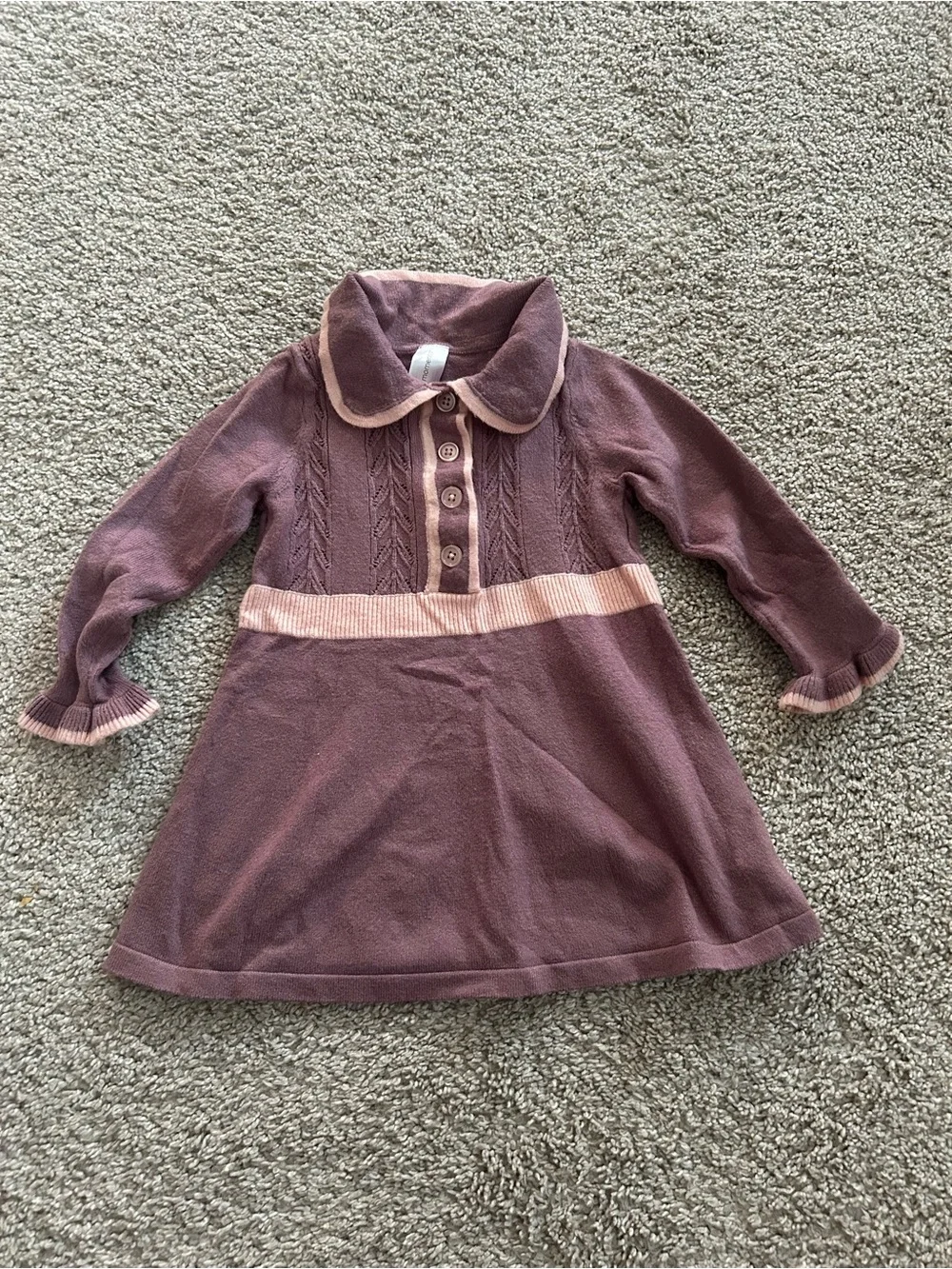 Modern Moments 12 Month Purple Sweater Dress